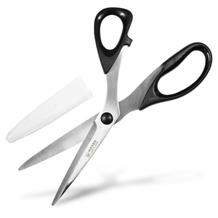 Seki Japan Japanese Tailor Scissors Heavy Duty Stainless Steel Blade Fabric Shears with Safety Cover for Office Home Tai