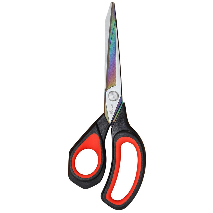 LIVINGO Left Handed Fabric Scissors 95 inch Sharp Titanium Coated Stainless Steel Sewing Shears for Crafting Office Dres