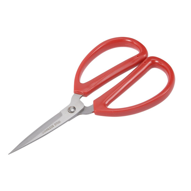 uxcell 6 Inch Stainless Steel Scissor for Office Home Cutting Straight Red Handle