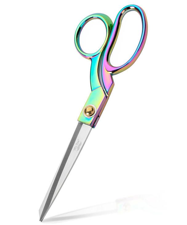 Mr Pen Premium Rainbow Tailor Scissors 8inch Carbon Steel Heavy Duty Fabric Cutter