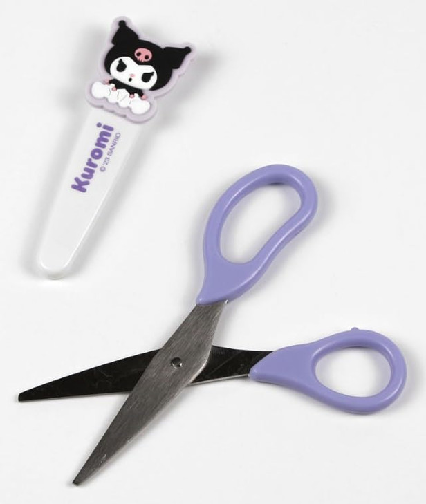 1 Count Cute Safety Scissors with Cover Lavender
