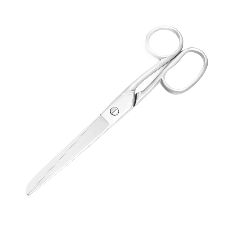 Yutoner Silver Office Scissors Heavy Duty Sewing Tailor Fabric Sewing Paper Cutting Shears Stainless Steel Cutter Leathe