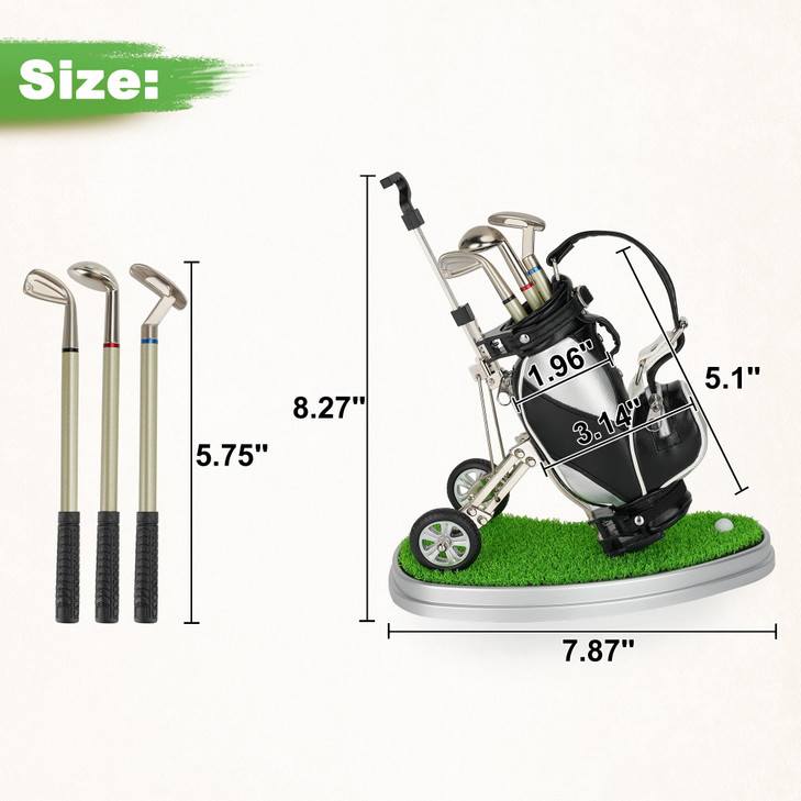 10L0L Golf Pen Holder Golf Club Pens Gift Set Race Souvenirs Unique Gifts for Golfer Fans Coworker Boss Funny Home Offic