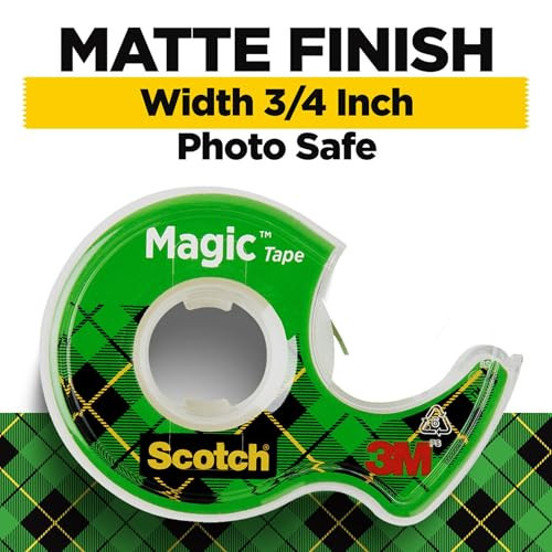 Scotch Magic Tape In Dispensers 34 x 850 Pack Of 4 Rolls