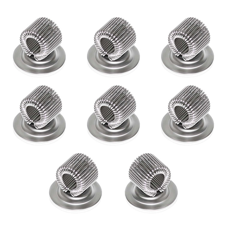 8 Pcs Manganese Steel Pen Holder Clips Self Adhesive Pencil Organizer with Adjustable Spring Loop for Erase Board Whiteb
