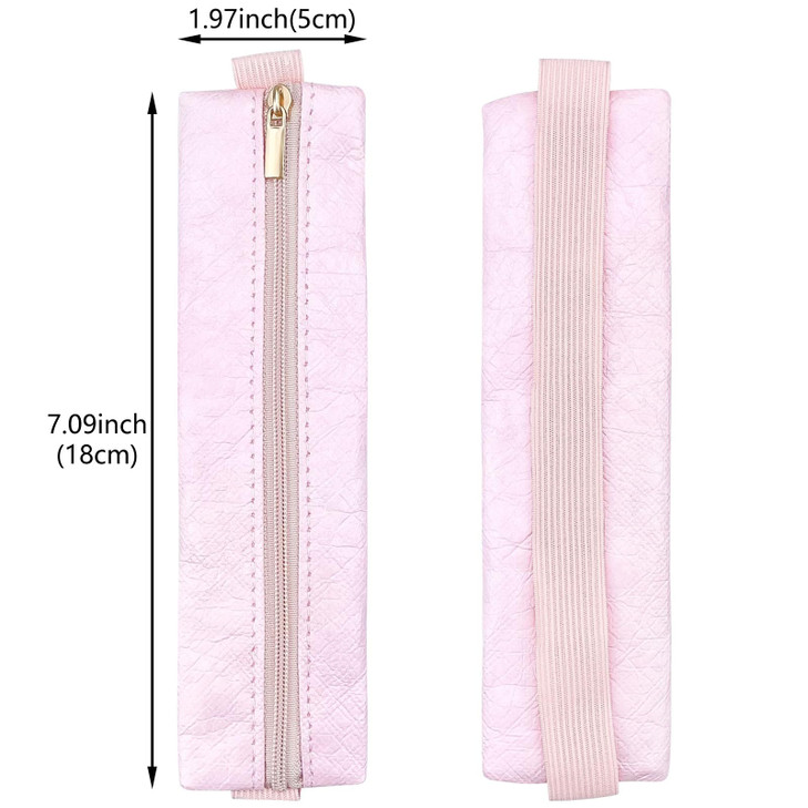 Aswewamt 4Pcs Elastic Notebook Band Holders DuPont Paper Adjustable Pen Sleeve Pouch Pencil Holder Case for Notebook Pla
