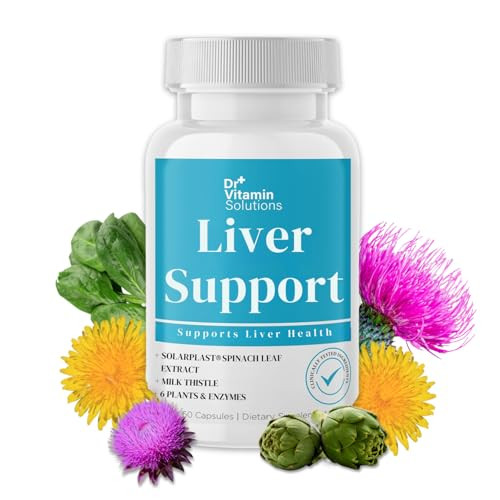 Liver Cleanse Detox and Repair - Milk Thistle Supplement with Chlorophyll, Digestive Enzymes, Artichoke & Dandelion for Natural Gallbladder Support,