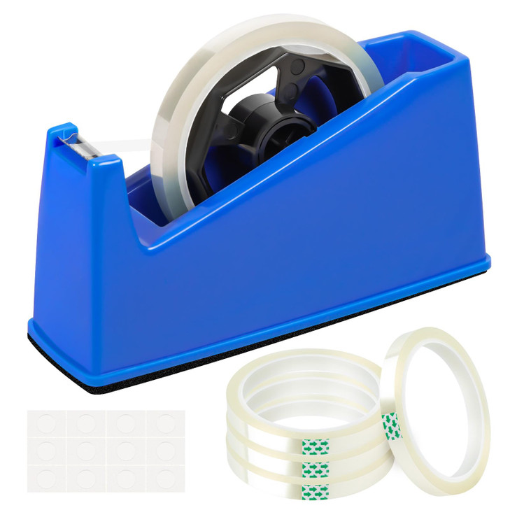 HTVRONT Heat Tape Dispenser Sublimation Heat Transfer Tape Dispenser Holder fits 1 3 Cores Blue Desk Dispenser Sets for