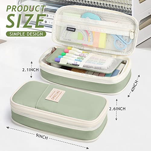 KPX Big Capacity Pencil Pen Case Bag with Zipper Office College School Storage Large Capacity Bag Pouch Holder Box Organ