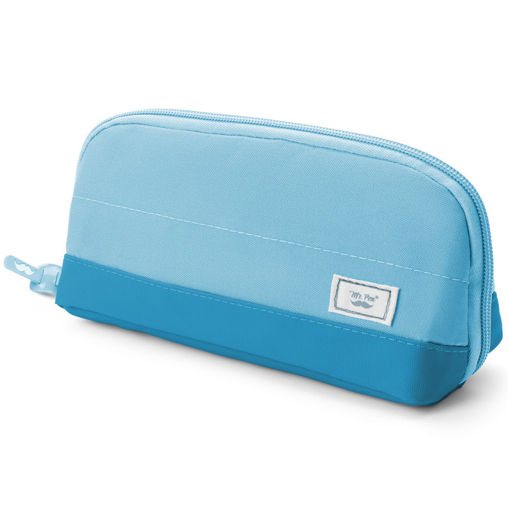 Mr Pen Fabric Pencil Case Pouch Blue Triangular Shape Pencil Pouch