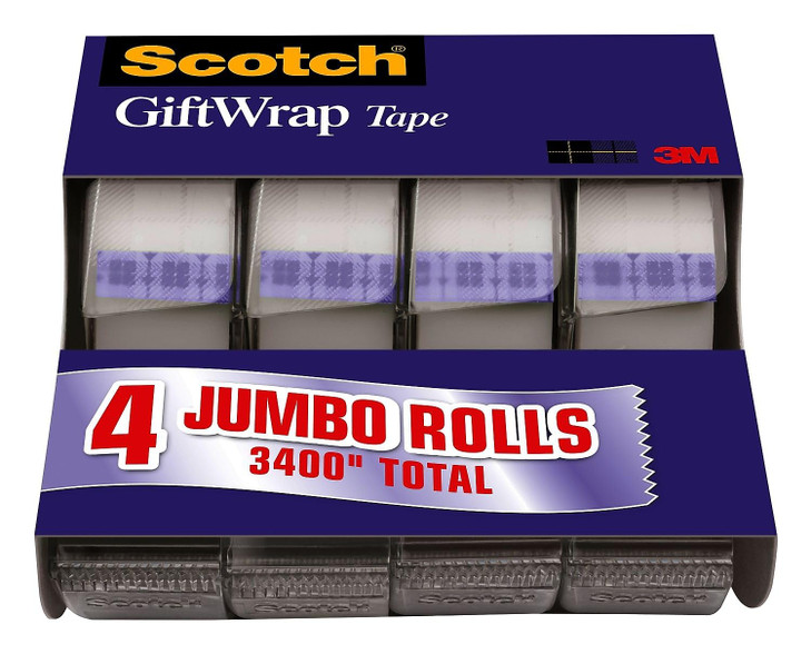 Gift Wrap Tape with Dispenser 34 x 2361 yds