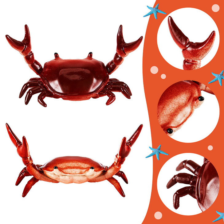 Zonon 2 Pieces Japanese Creative Cute Crab Pen Holder Weightlifting Crabs Pen Holder Stand Bracket Storage Pen Rack for