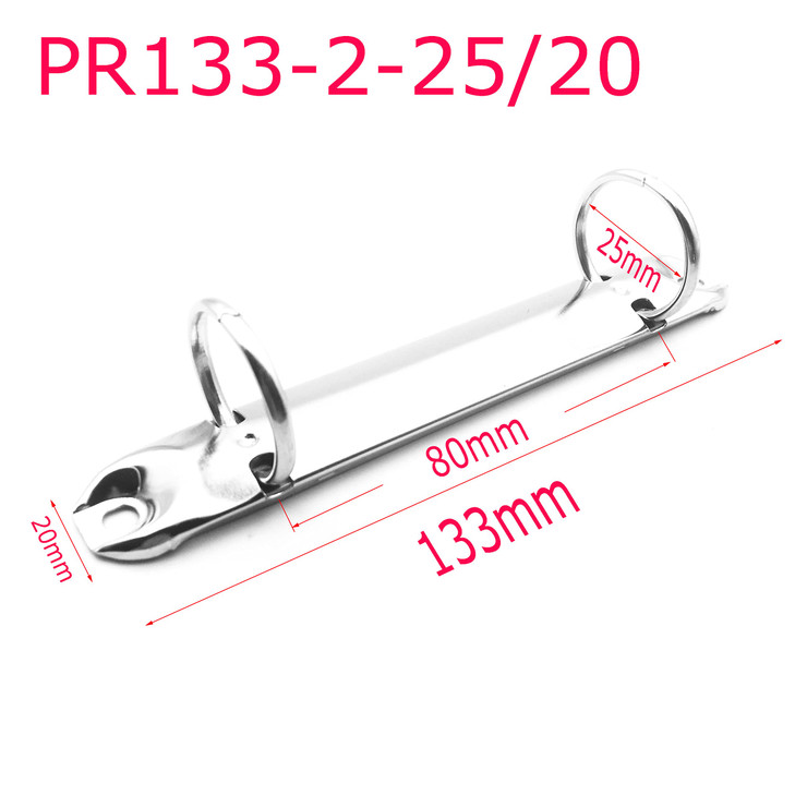 Shuokecrafts 5pcs 2Ring Binder Mechanism Spines for TopBinding 2 O Rings20mm Base Width133mm 524 inch LengthTopBinding o