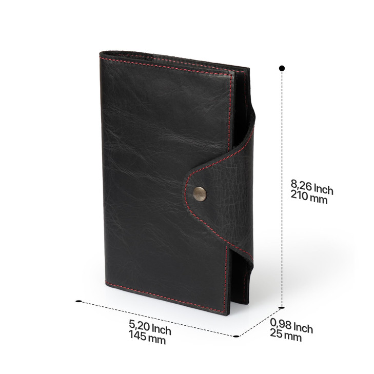Londo Genuine Leather Portfolio Padfolio with Notepad Snap Closure for Business Office Travel