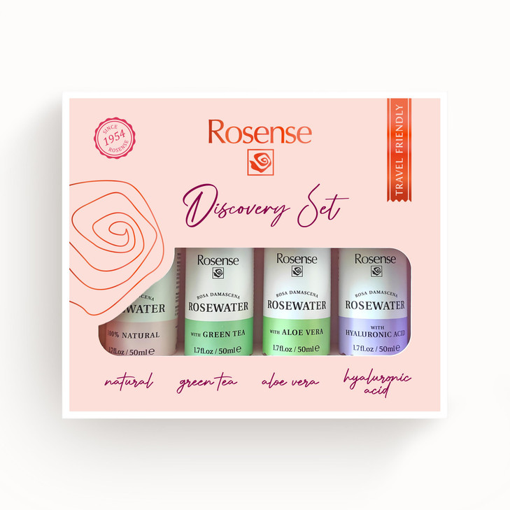 Rosense Rose Water Discovery Set- Rose Water Selection 1.7oz | 4 Pack