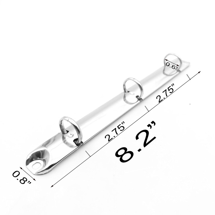 Shuokecrafts 5pcs A5 Half Letter Junior Legal Size Notebook 3 O Rings Binder Mechanism 15mm Ring Capacity20mm Base Width