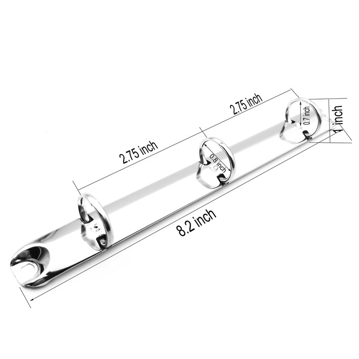 Shuokecrafts 5Pcs A5 Half Letter Junior Legal Size Ring Binder Mechanism3 O Rings20mm CapacityLoose Leaf Binding Spines