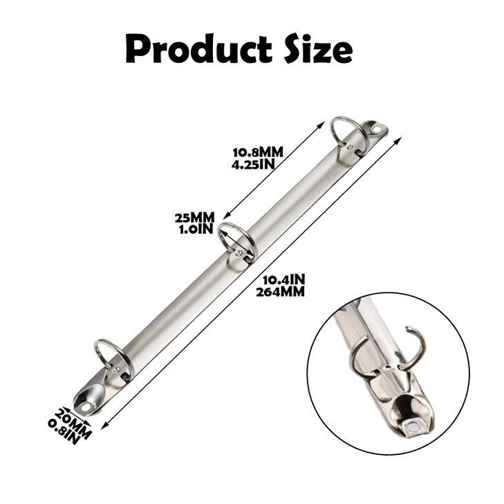 4 Pack Letter Size Ring Binder Mechanism Metal 3 Ring Binders Ring Replacement Kit Loose Leaf Binding Spines Combs for O