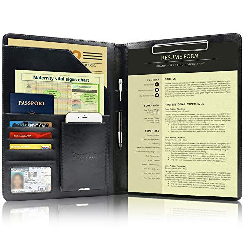 Darolin BusinessResume Padfolio Portfolio Folder with LetterA4 Size Clipboard InterviewConferenceLegal Document Organize
