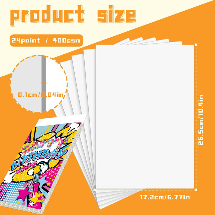 VOKOY 100Pcs 85x11 Inch Magazine Boards 24point400gsm White Solid Comic Backing Board for Fabric Storage Magazine Protec