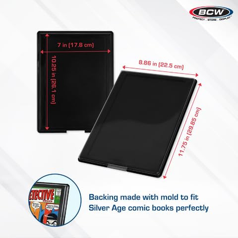BCW Comic Frame with UV Protection Display Case Showcase Silver Age 3 Pack