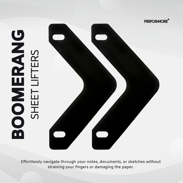 Boomerang Sheet Lifters Durable Flat Triangle Shape 11 x 6 Black Protect Sheets from Tearing and Curling Fit Standard 3R