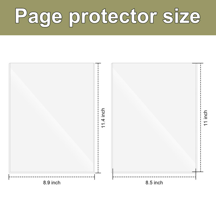 6 Pcs 85 x 11 Rigid Print Protectors Clear Rigid Top loaders Plastic Paper Page Protectors Clear Plastic Page Protectors