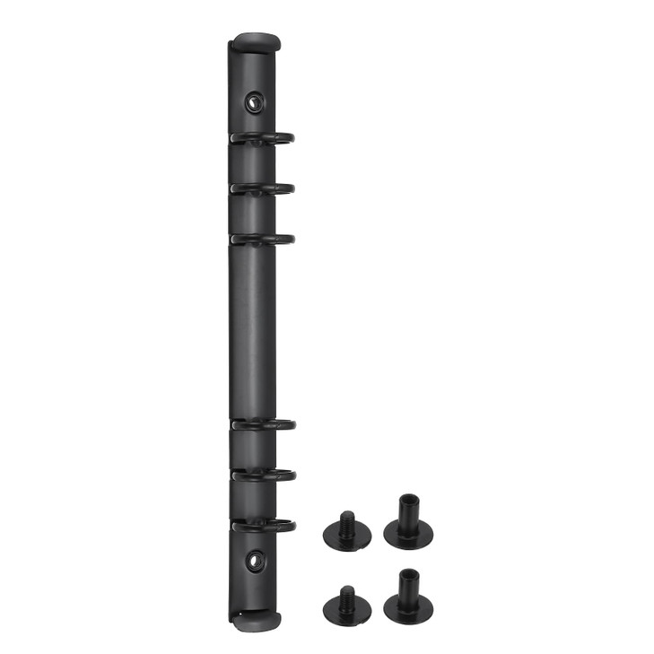 PATIKIL A5 6Hole Ring Binder Mechanisms 1 Set Binder Spines Replacement for Binder Planners Black