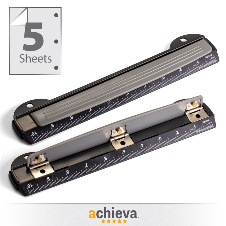 Officemate Ring Binder 3Hole Punch 5 Sheet Capacity Black 66020