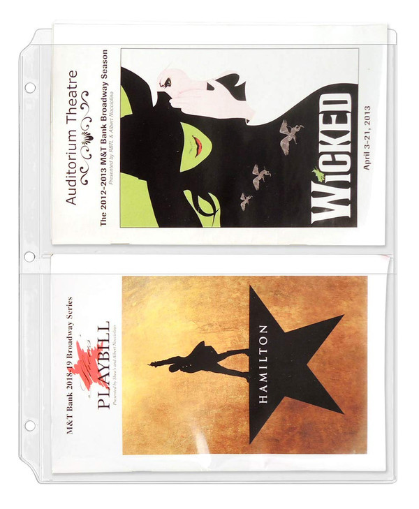StoreSMART Program Playbill Binder Page 2 Pockets per Page 50Pack MC50PG50