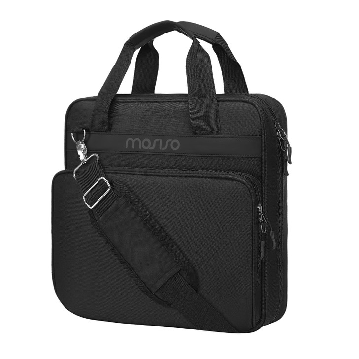 MOSISO 3 Ring Zipper Binder 2 inch ORing Binder Organizer 500 Sheets Capacity Multiple Pockets Bag for Office with Handl