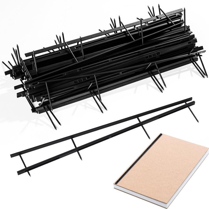 Marspark 50 Packs Binding Spines Reclosable 11 Long 17 Depth 4 Pin Spines Binder Combs 150 Sheet Capacity Binding Strips