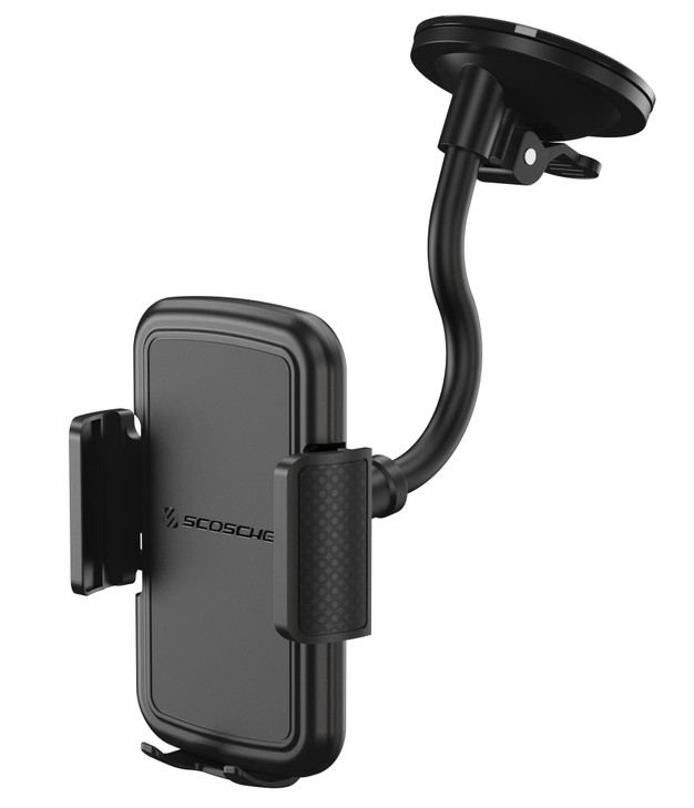 Scosche SUHVWDL-2XCES0 Universal Phone Mount, Rotatable Hands-Free Car Air Vent/Dashboard/Windshield Suction Cup Phone Holder Stand Compatible with i