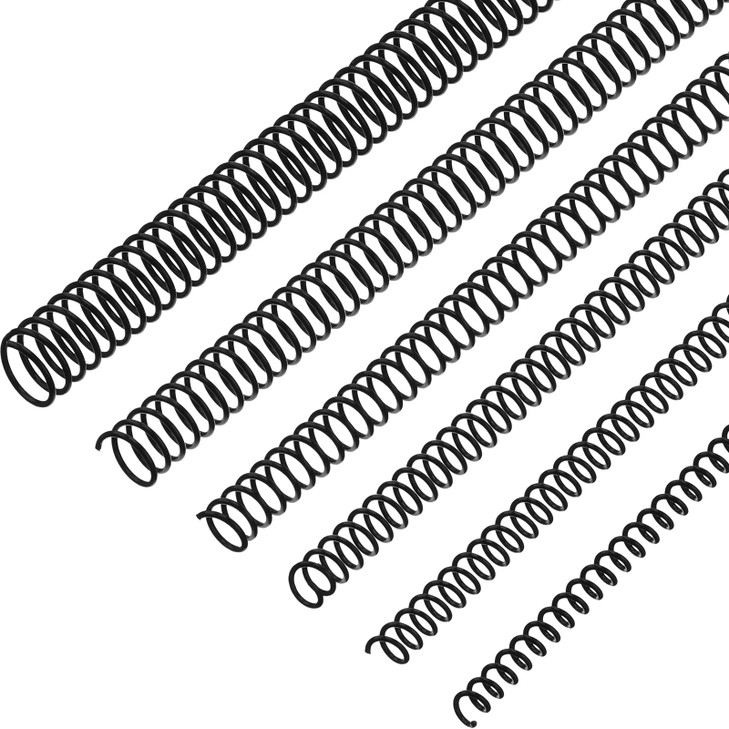Leinuosen 120 Pack Plastic Spiral Binding Coils Kit Spirals Multi Size Coils for Binding Binder Combs Spines14 516 38 12