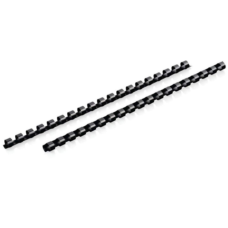 Mead CombBind Binding SpinesSpiralsCoilsCombs 38 55 Sheet Capacity Black 125 Pack 4000132
