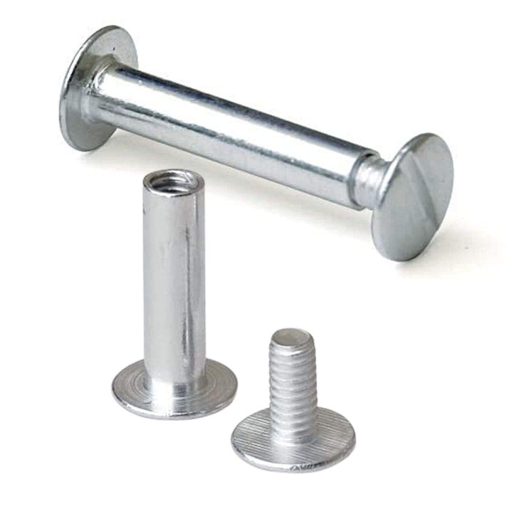 Silver Nickel Screw PostsChicago Post 100 Pack 2Inch
