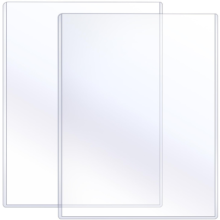 Sherr 2 Pcs Rigid Print Protectors Fit 24 x 36 Inch Poster Paper Top Loading Page Protectors Plastic Poster Sleeves PVC