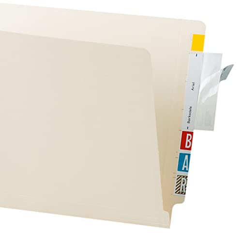 Tabbies File Folder Label Protectors Clear WrapAround SelfAdhesive 312W x 2 H 500 Protectors Per Roll 88385