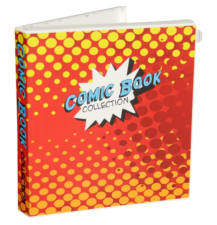 Comic Book Collection Binder Stores 15 Comics 85x11 Inches SnapLock Rings Archival Safe Pages Comic
