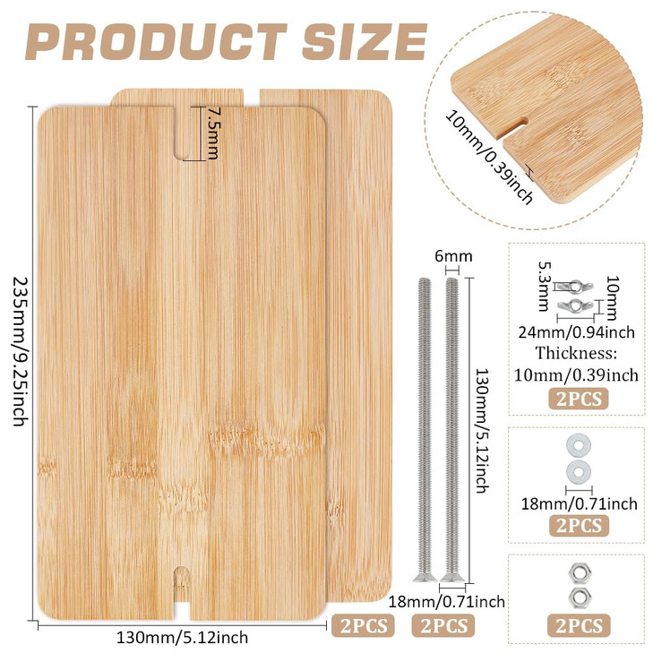 BENECREAT 93x59inch Wooden Book Press Portable Book Binding Flat Paper Press for Bookbinding Supplies Home Office