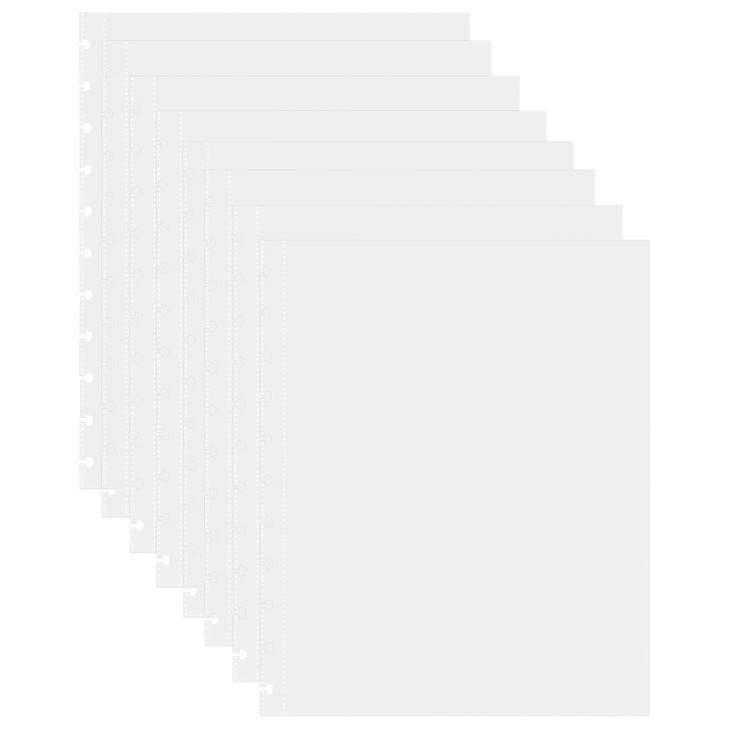 50 Piece Clear Sheet Protectors Page Protectors 85 x 11 Clear Binder Sheet Protectors Discbound Sheet Protectors for Dis