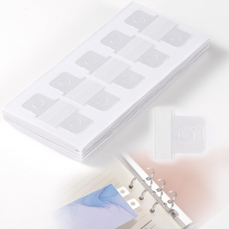 YALOJE 150 PCS Binder Refill Sheet Converter Stickers Clear Hole Reinforcement Stickers for No Punched Paper SelfAdhesiv