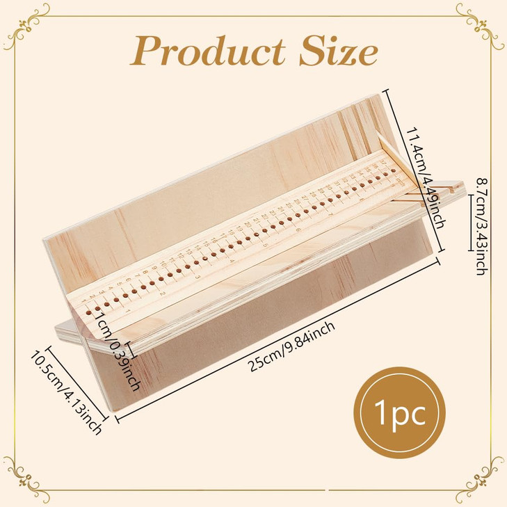 BENECREAT 9 Inch Wood Bookbinding Punching Tool Pine Book Binding Cradle Book Binding Supplies for DIY Notebook Journals