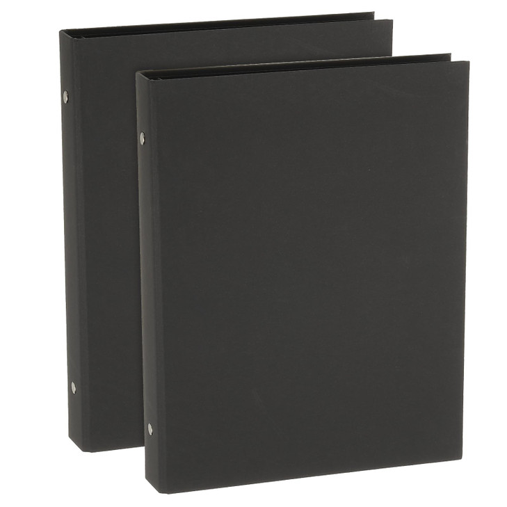 PATIKIL B5 Binder Cover 2 Pcs 9 Round Ring Binder Protector Kraft Paper Binder Shell Hardcover for Meeting Notebook Fold