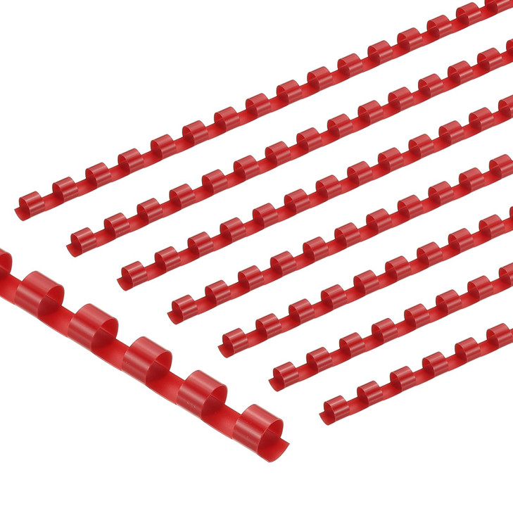 PATIKIL 8mm 516 Plastic Binding Combs 200 Pcs 21 Rings Comb Binding Spines 40 Sheet Capacity Letter Size for Binding Pap