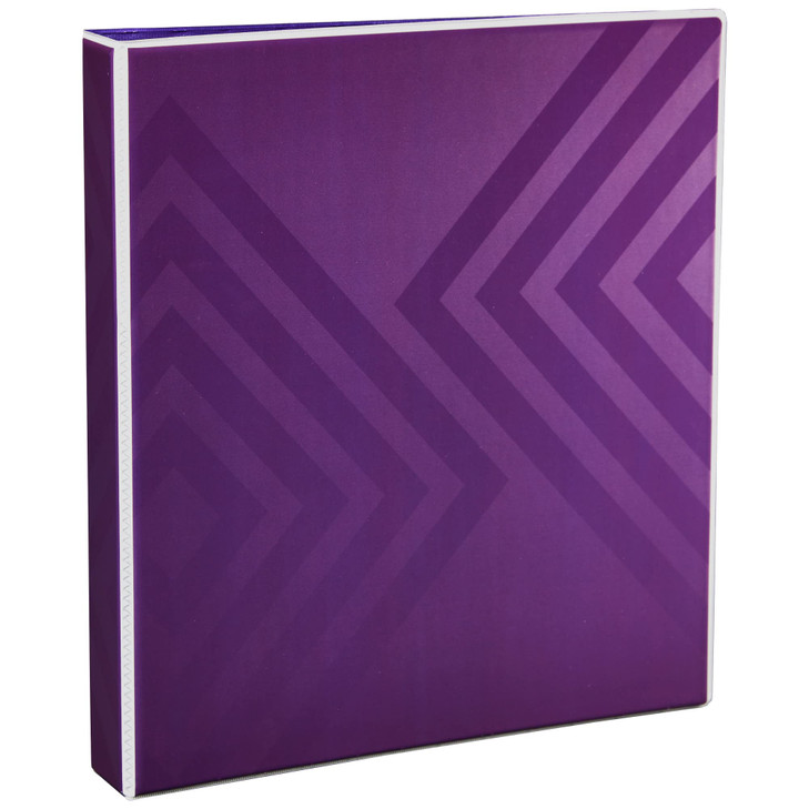 Avery Dual Effect HeavyDuty 3 Ring Binder 1 Inch Slant Rings Plum Purple Binder 03219