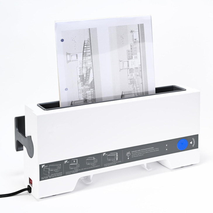 Generic Thermal Cinch Binding Machine 12 Inch Thermal Book Binder A4 Thermal Binding Machine with 15 Book Spines for DIY