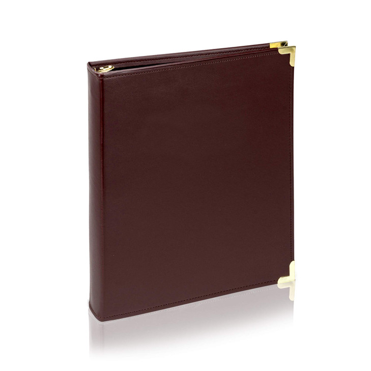 Hemingway Classic Collection Executive Presentation Binder by Performore 1 Inch Capacity Vegan Leather Round Brass Ring