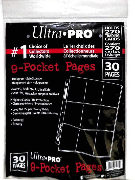 Ultra Pro 309 Pocket Page Protectors