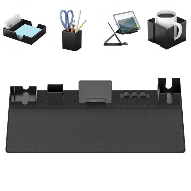KDD Mouse Pad with Phone Holder Wireless Charging Desk Mouse Mat 15W Fast RGB Gaming Mousepad with UltraSmooth Surface N